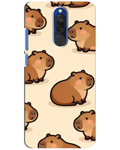 Чехол для Xiaomi Redmi 8 с картинкой «Паттерн милых капибар» Чехол для Xiaomi Redmi 8 с картинкой «Паттерн милых капибар»