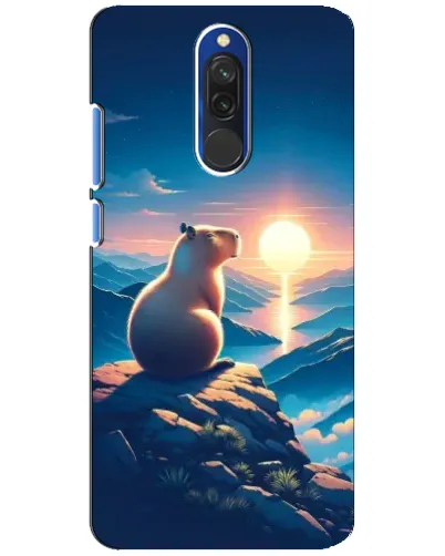 Чехол для Xiaomi Redmi 8 с картинкой «Закат солнца с капибарой» Чехол для Xiaomi Redmi 8 с картинкой «Закат солнца с капибарой»