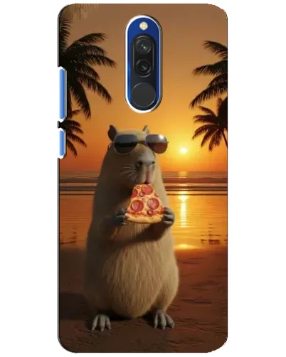 Чехол для Xiaomi Redmi 8 с картинкой «Капибара с пиццей» Чехол для Xiaomi Redmi 8 с картинкой «Капибара с пиццей»