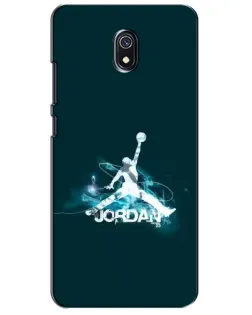 Чохол для Xiaomi Redmi 8A з картинкою «Jordan Blue Fire»