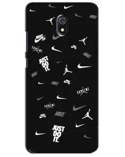 Чохол для Xiaomi Redmi 8A з картинкою «Nike Black Pattern»