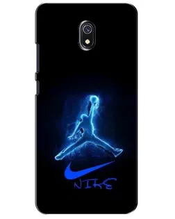 Чохол для Xiaomi Redmi 8A з картинкою «Jordan Neon Blue»