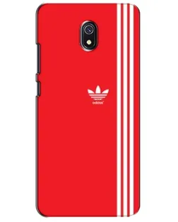 Чехол для Xiaomi Redmi 8A с картинкой «Красный минимализм Adidas»