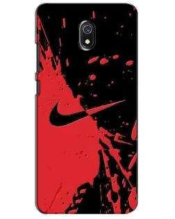 Чехол для Xiaomi Redmi 8A с картинкой «Красные брызги Nike»