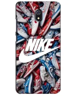 Чехол для Xiaomi Redmi 8A с картинкой «Коллаж кроссовок Найк»