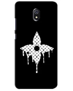 Чехол для Xiaomi Redmi 8A с картинкой «Цветочная монограмма»