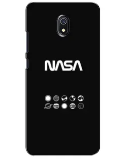 Чехол для Xiaomi Redmi 8A с картинкой «NASA — технический принт»