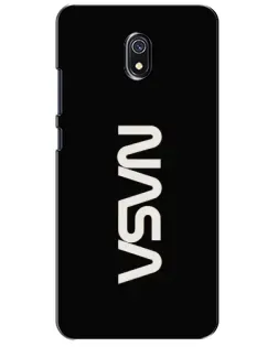 Чехол для Xiaomi Redmi 8A с картинкой «NASA — вертикальный логотип»