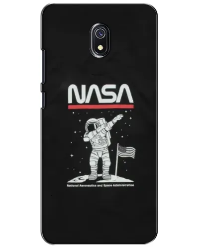 Чехол для Xiaomi Redmi 8A с картинкой «NASA — шагаем по Луне»