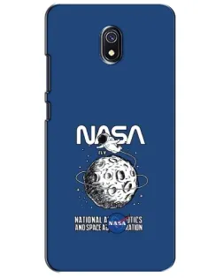 Чехол для Xiaomi Redmi 8A с картинкой «NASA — лунная миссия»