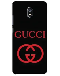 Чехол для Xiaomi Redmi 8A с картинкой «Gucci — красный логотип»