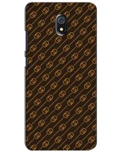 Чехол для Xiaomi Redmi 8A с картинкой «Gucci — золотые диагонали»