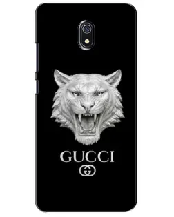 Чехол для Xiaomi Redmi 8A с картинкой «Gucci — серебряный лев»