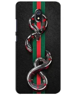 Чехол для Xiaomi Redmi 8A с картинкой «Gucci — змея на полосе»