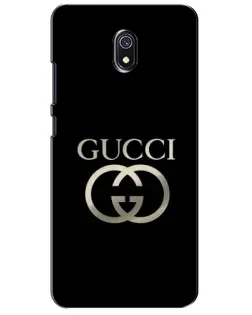 Чехол для Xiaomi Redmi 8A с картинкой «Gucci — золото на черном»