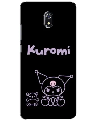 Чехол для Xiaomi Redmi 8A с картинкой «Kuromi — черный минимализм»