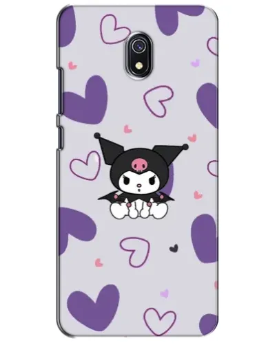 Чехол для Xiaomi Redmi 8A с картинкой «Kuromi и лавандовые сердца»