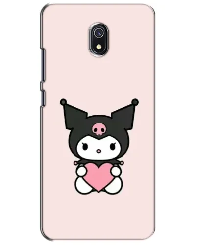 Чехол для Xiaomi Redmi 8A с картинкой «Kuromi и сердце»
