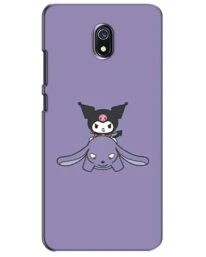 Чехол для Xiaomi Redmi 8A с картинкой «Kuromi на лиловом фоне»