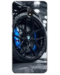 Чехол для Xiaomi Redmi 8A с картинкой «Колесо BMW вблизи»