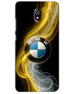 Чехол для Xiaomi Redmi 8A с картинкой «Золотистый дым BMW»