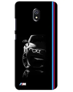 Чехол для Xiaomi Redmi 8A с картинкой «Силуэт BMW в темноте»