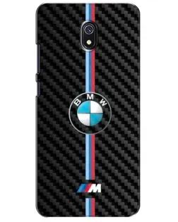 Чехол для Xiaomi Redmi 8A с картинкой «Эмблема BMW и карбон»