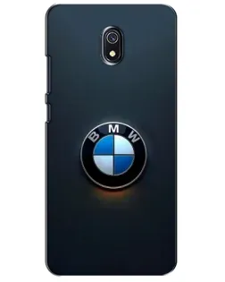 Чехол для Xiaomi Redmi 8A с картинкой «Логотип BMW — минимализм»