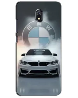 Чехол для Xiaomi Redmi 8A с картинкой «BMW в белом дыму»