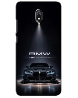 Чехол для Xiaomi Redmi 8A с картинкой «BMW сквозь ночной город»