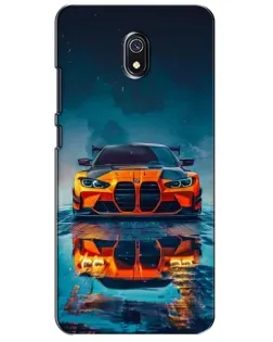 Чехол для Xiaomi Redmi 8A с картинкой «BMW — золотая эмблема»