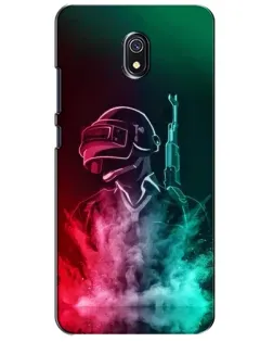 Чехол для Xiaomi Redmi 8A с картинкой «PUBG — огненный воин»