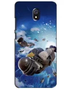 Чехол для Xiaomi Redmi 8A с картинкой «Десант PUBG — прыжок»