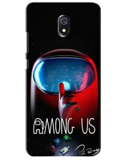 Чехол для Xiaomi Redmi 8A с картинкой «Красный импостер — макро» Чехол для Xiaomi Redmi 8A с картинкой «Красный импостер — макро»