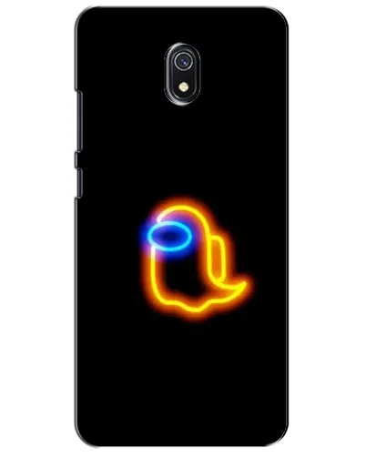 Чехол для Xiaomi Redmi 8A с картинкой «Among Us неоновое сияние»