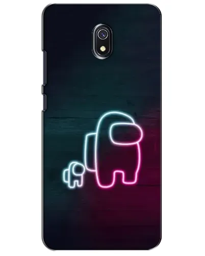 Чехол для Xiaomi Redmi 8A с картинкой «Among Us неон-арт»