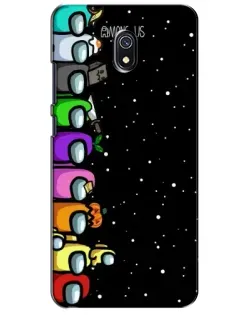 Чехол для Xiaomi Redmi 8A с картинкой «Команда Among Us»