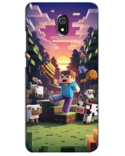 Чехол для Xiaomi Redmi 8A с картинкой «Стив на ферме» Чехол для Xiaomi Redmi 8A с картинкой «Стив на ферме»