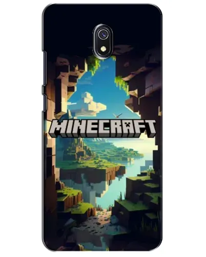 Чехол для Xiaomi Redmi 8A с картинкой «Пещера Майнкрафт»