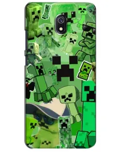 Чехол для Xiaomi Redmi 8A с картинкой «Криперы Minecraft» Чехол для Xiaomi Redmi 8A с картинкой «Криперы Minecraft»