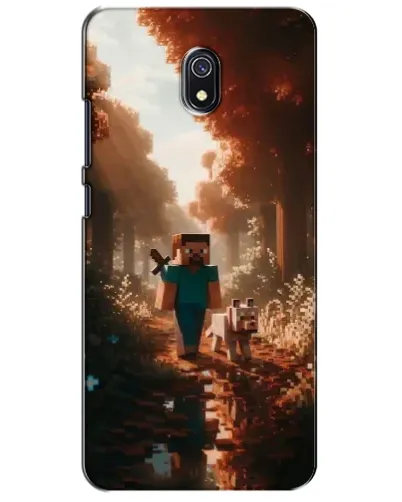 Чехол для Xiaomi Redmi 8A с картинкой «Стив в лесу»
