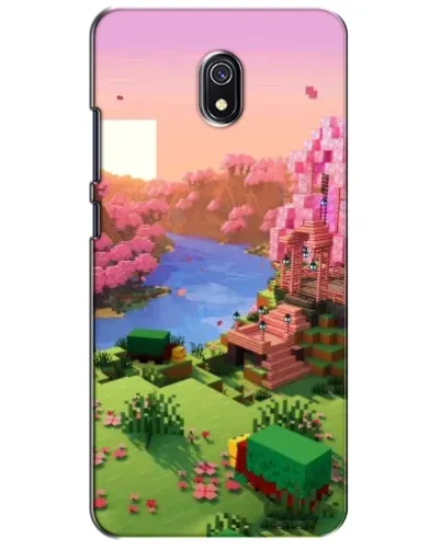 Чехол для Xiaomi Redmi 8A с картинкой «Розовое дерево Minecraft»