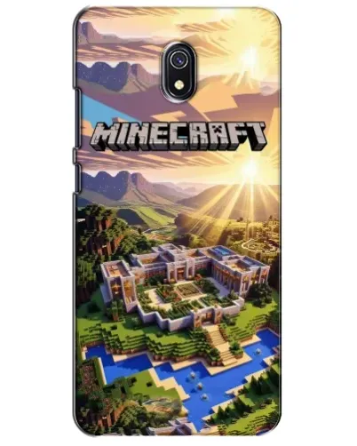 Чехол для Xiaomi Redmi 8A с картинкой «Minecraft панорама»