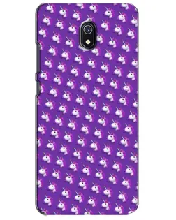 Чехол для Xiaomi Redmi 8A с картинкой «Единороги на фиолетовом»