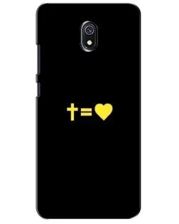 Чехол для Xiaomi Redmi 8A с картинкой «Сердце и Крест»