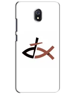 Чехол для Xiaomi Redmi 8A с картинкой «Рыба и крест»