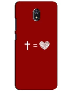 Чехол для Xiaomi Redmi 8A с картинкой «Уравнение любви»