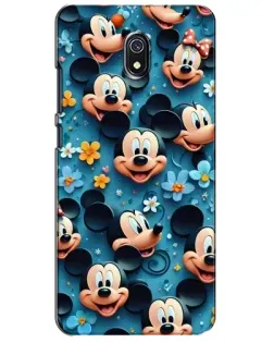 Чехол для Xiaomi Redmi 8A с картинкой «Паттерн Микки и Минни»