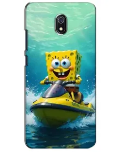 Чехол для Xiaomi Redmi 8A с картинкой «Спанч Боб на гидроцикле» Чехол для Xiaomi Redmi 8A с картинкой «Спанч Боб на гидроцикле»