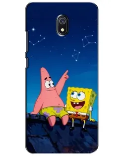 Чехол для Xiaomi Redmi 8A с картинкой «Губка Боб и Патрик ночью» Чехол для Xiaomi Redmi 8A с картинкой «Губка Боб и Патрик ночью»